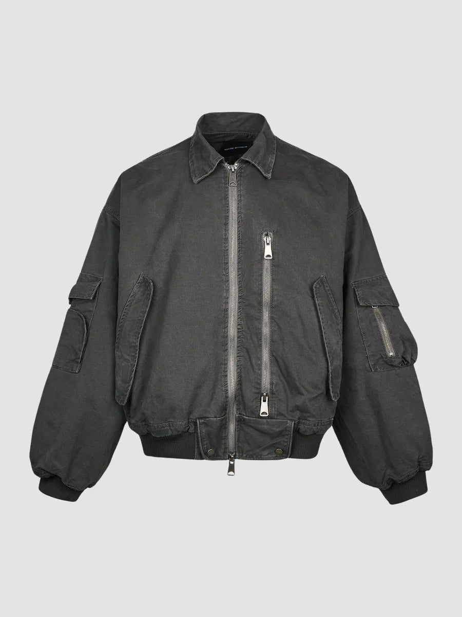 Thick Zipper Pockets Warm Jacket